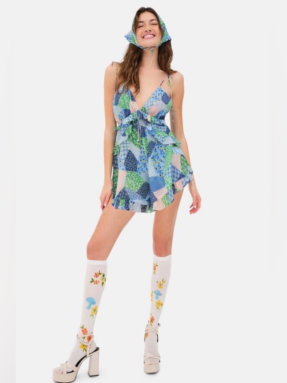 NWT For Love & Lemons Juniper Romper - Picture 7 of 16